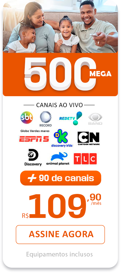 Imagem do Plano de 500 mega da empresa Speedcom